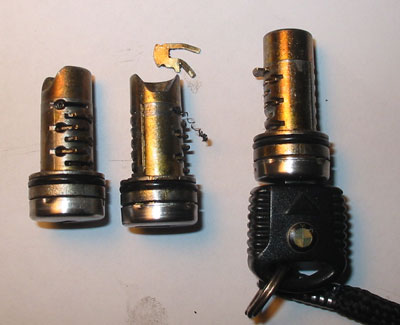 damaged lock cylinders